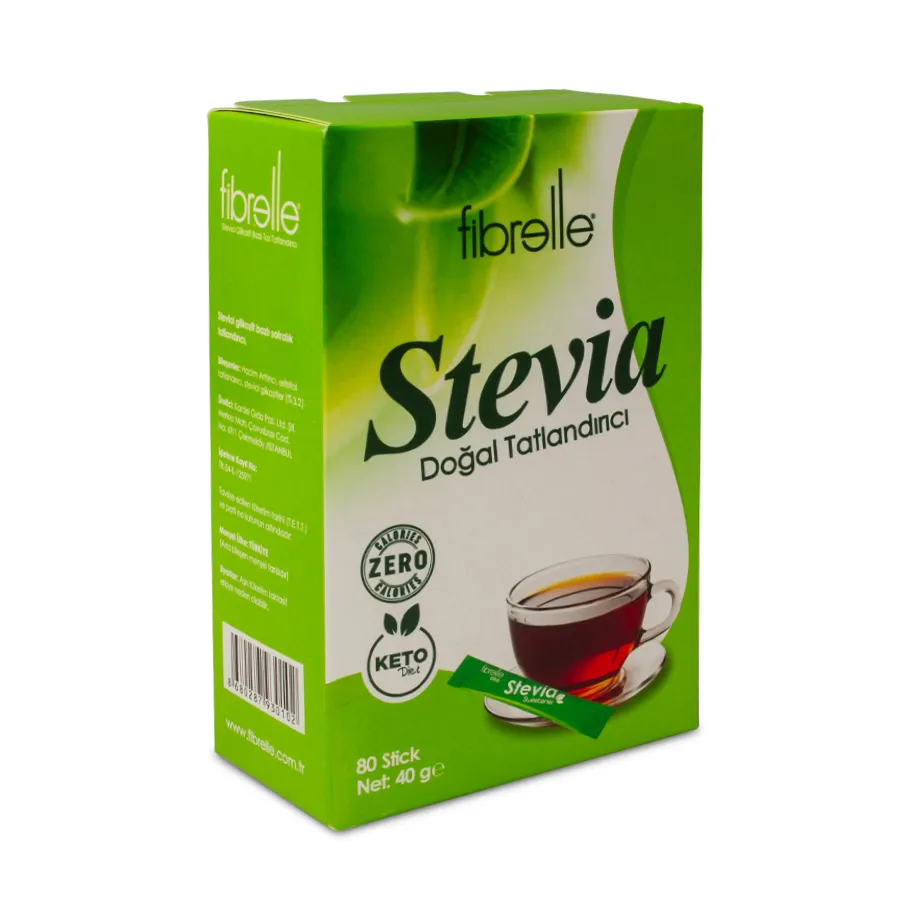 Fibrelle Ultra Stevia Tatlandırıcı 0,5 gr (80 Adetlik) Kutu